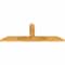 Ekena Millwork Portland Rough Sawn Timber Gable Bracket, Western Red Cedar, 48"W x 18"H x 2"D x 4"F, 9/12 Pitch GBW048X18X0204POR00RWR - alternate 4